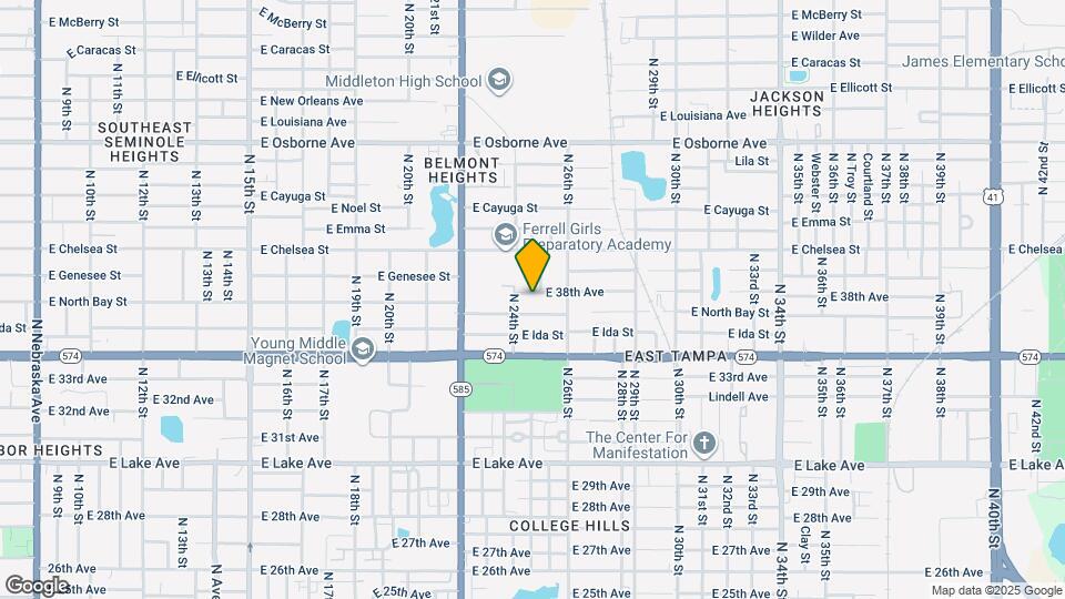 2413 E 38th Ave Map and Location Details