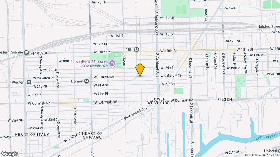 1701 W Cullerton St Map and Location Details