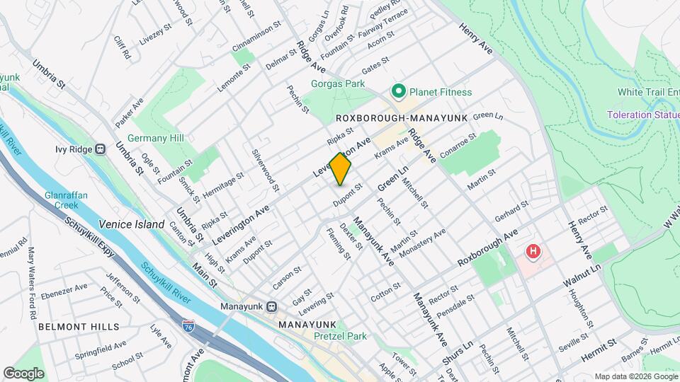 4543 Manayunk Ave Map and Location Details