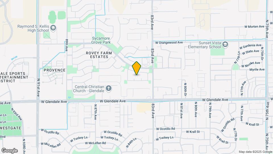 8408 W Midway Ave Map and Location Details