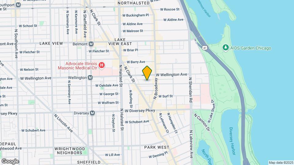 630 W Oakdale Ave Map and Location Details