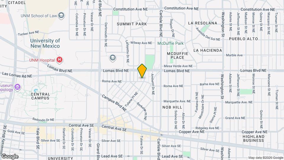 601 Tulane Dr NE Map and Location Details