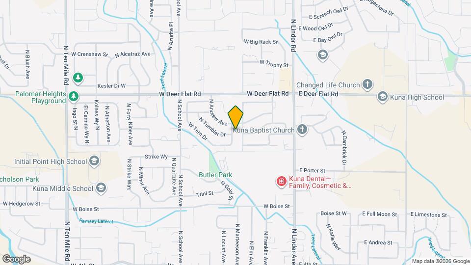 1248 N Black Wolf Ave Map and Location Details