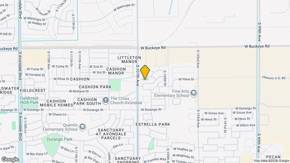 10632 W Sonora St Map and Location Details