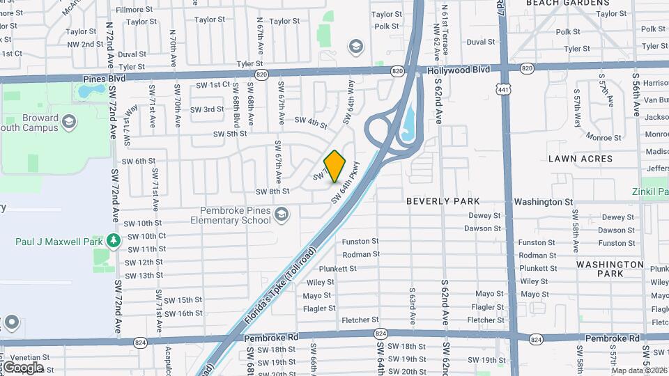 781 SW 64th Terrace Map and Location Details