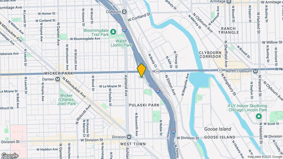 1530 N Greenview Ave, Unit 1 Map and Location Details