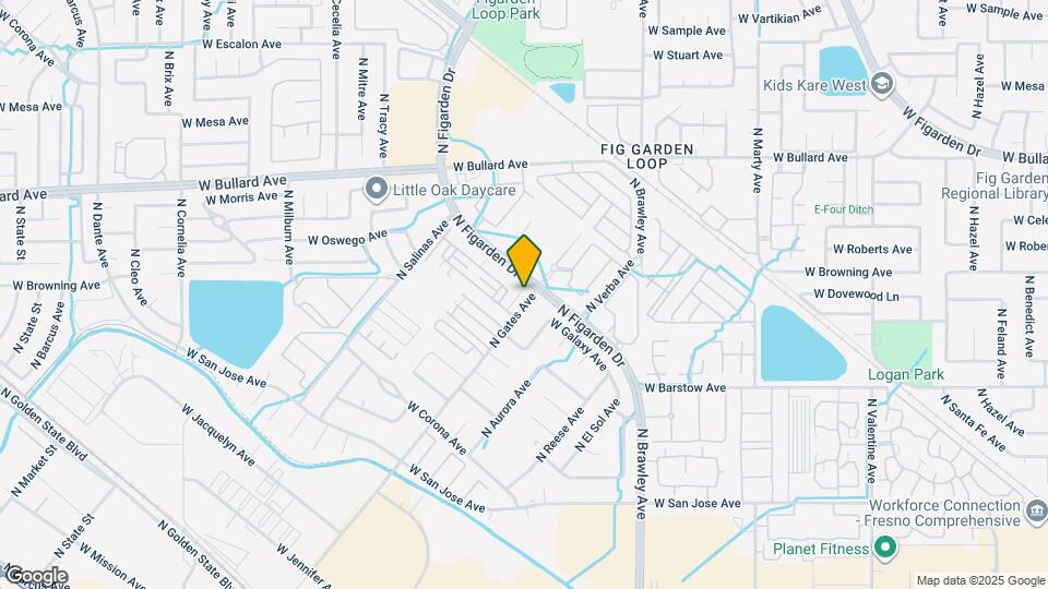 5537 N Gates Ave Map and Location Details