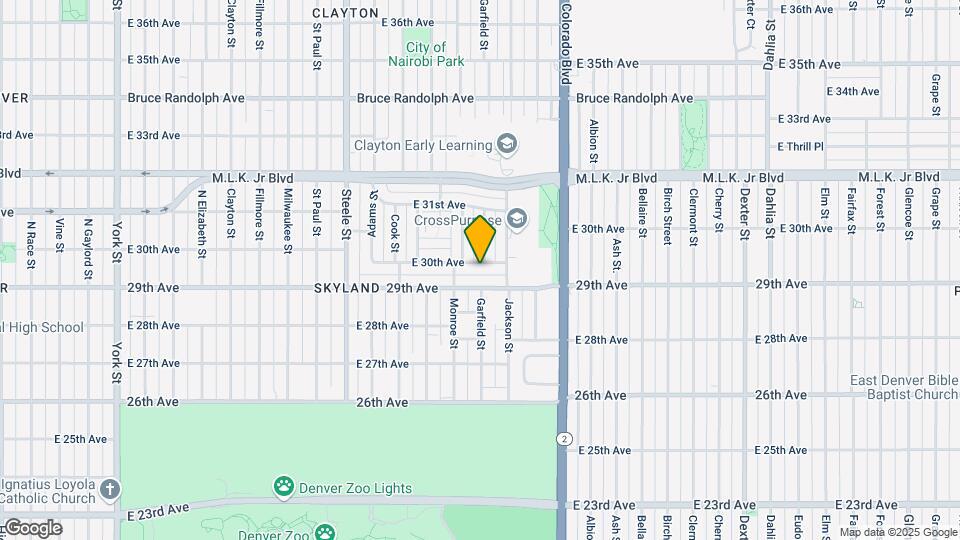 3700 E 30th Ave Map and Location Details