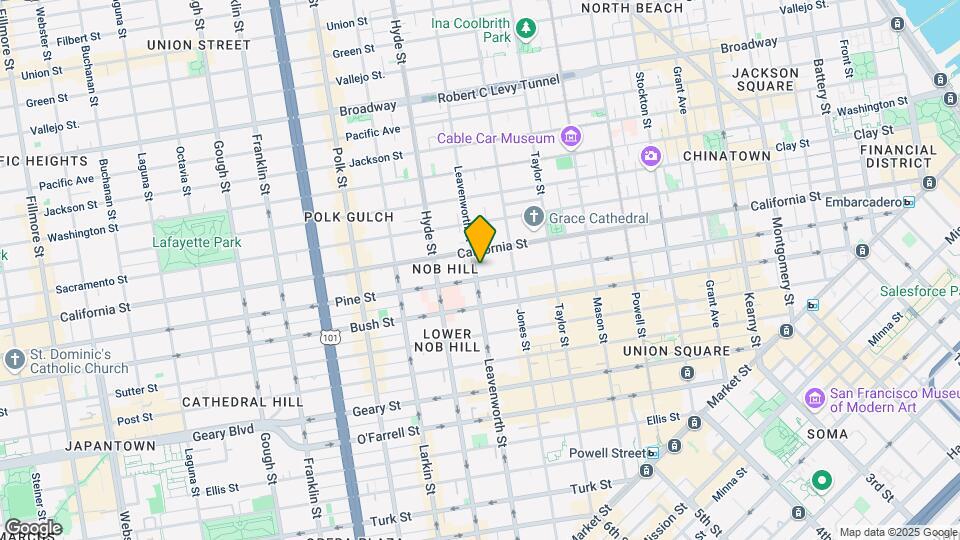 1020 Leavenworth St Map and Location Details