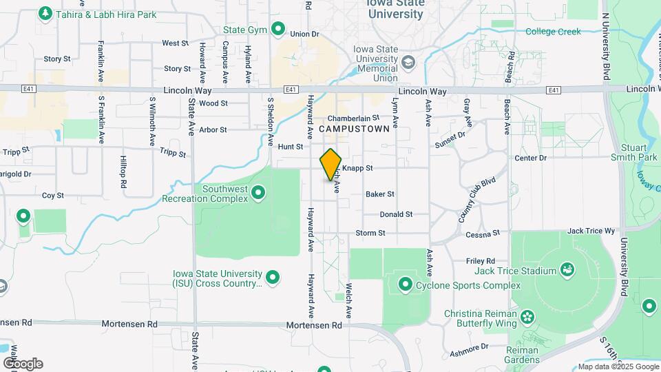 Campus Properties Welch Ave Mapa y Detalles de la Ubicación