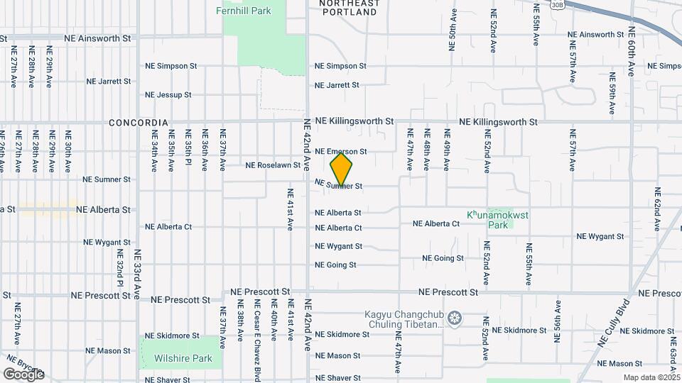 4336 NE Sumner St Map and Location Details