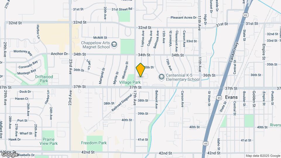 3621 Centennial Cir Map and Location Details