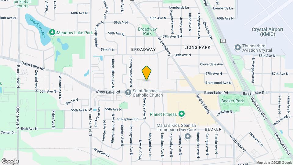 5625 Nevada Ave N Map and Location Details