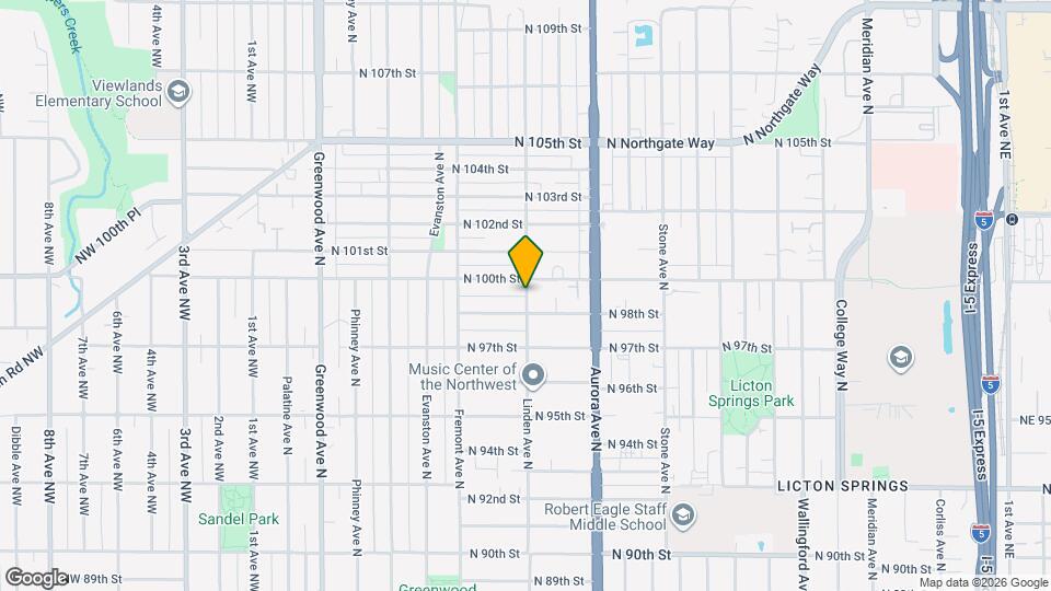 9813 Linden Ave N Map and Location Details