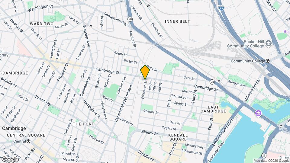 13 Fulkerson St Map and Location Details