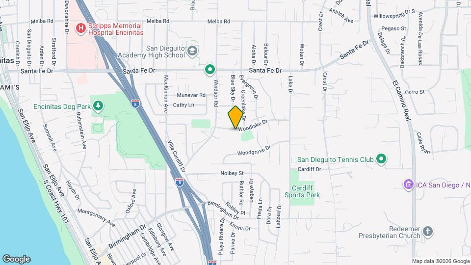 949 Woodlake Dr Map and Location Details