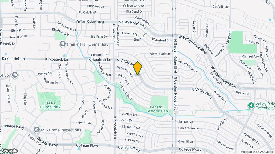 1614 N Valley Pkwy Map and Location Details