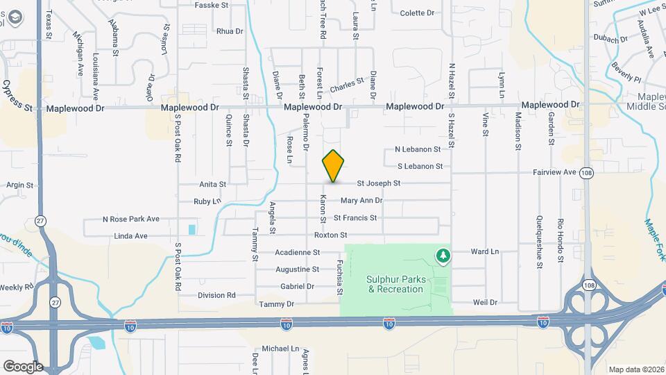 2528 St Joseph St Map and Location Details