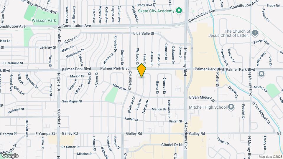 1434 Tesla Dr Map and Location Details