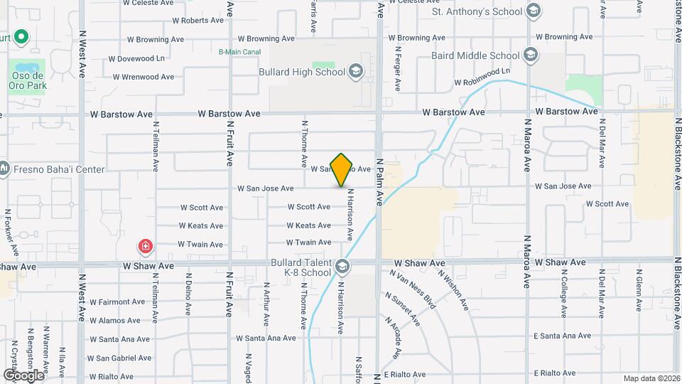 1111 W San Jose Ave Map and Location Details