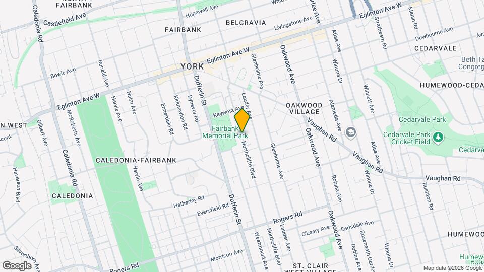 568 Northcliffe Blvd Map and Location Details