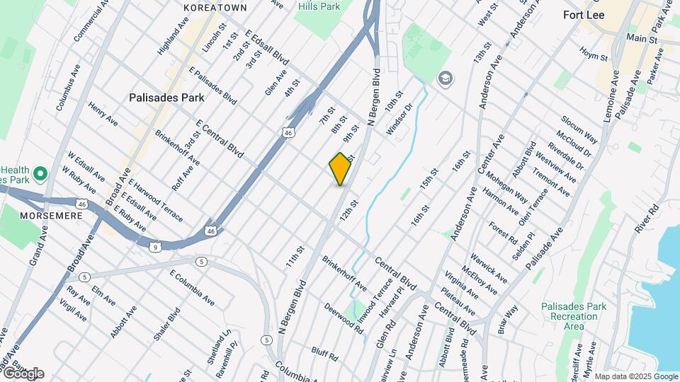 399 Bergen Blvd Map and Location Details