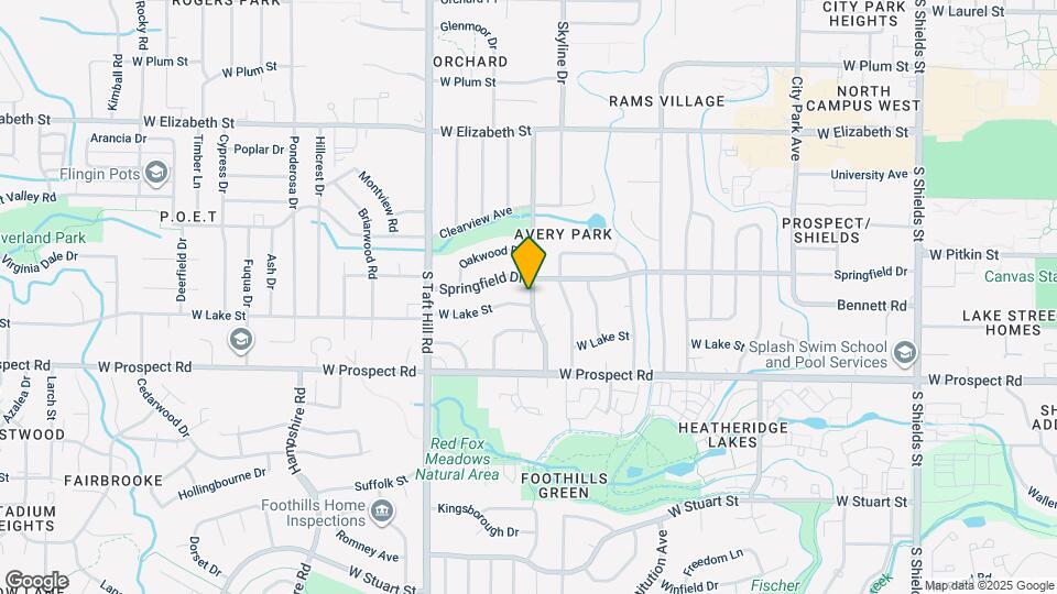 1307 Castlerock Dr Map and Location Details