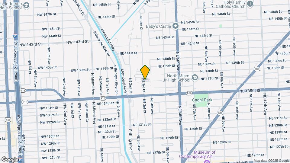 13695 NE 3rd Ct Map and Location Details