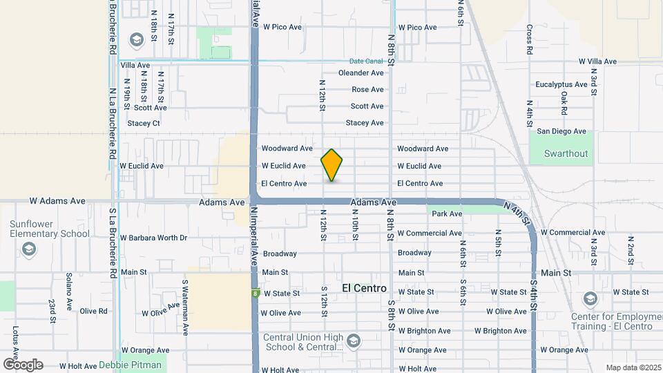 1061 El Centro Ave Map and Location Details