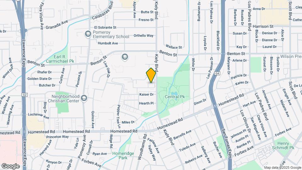 934 Kiely Blvd, Unit Unit G Map and Location Details