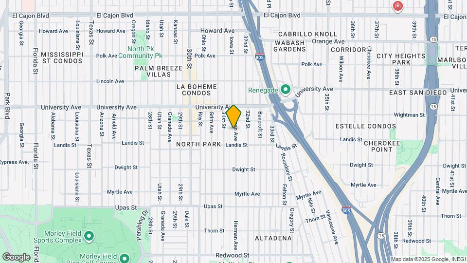 3752 Herman Ave Map and Location Details