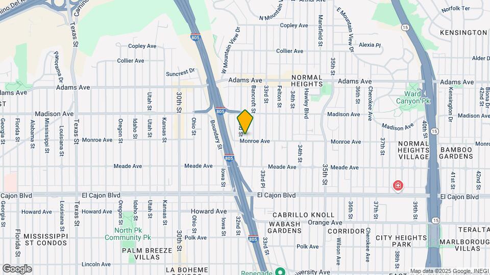 4507-4513 32nd St Mapa y Detalles de la Ubicación