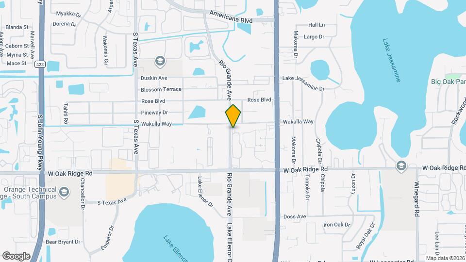 1633 W Oak Ridge Rd Map and Location Details