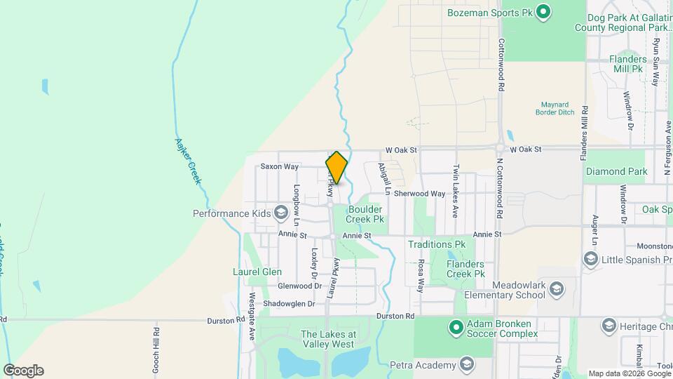 1051 Baxter Creek Way Map and Location Details