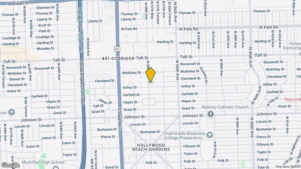 1305 N 58th Ave Map and Location Details
