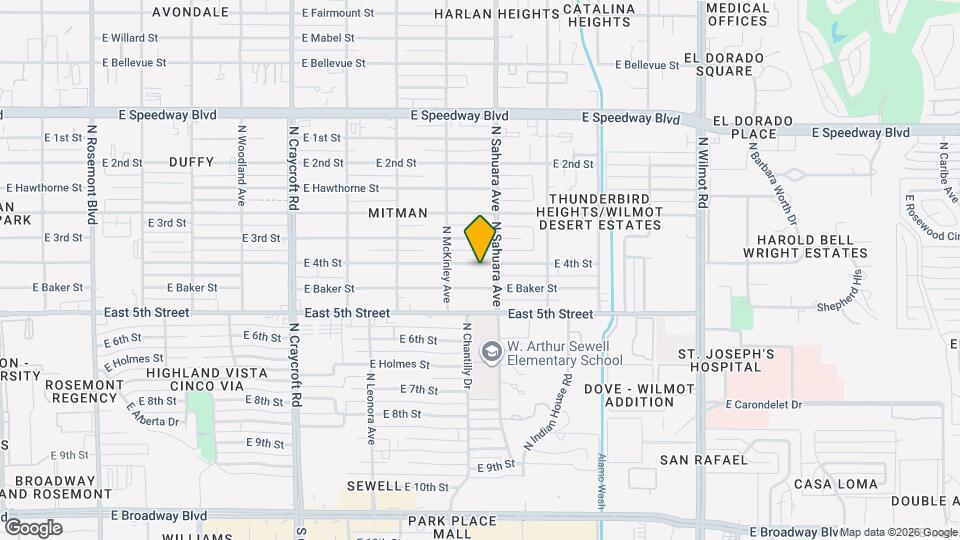5842 E 4th St Map and Location Details