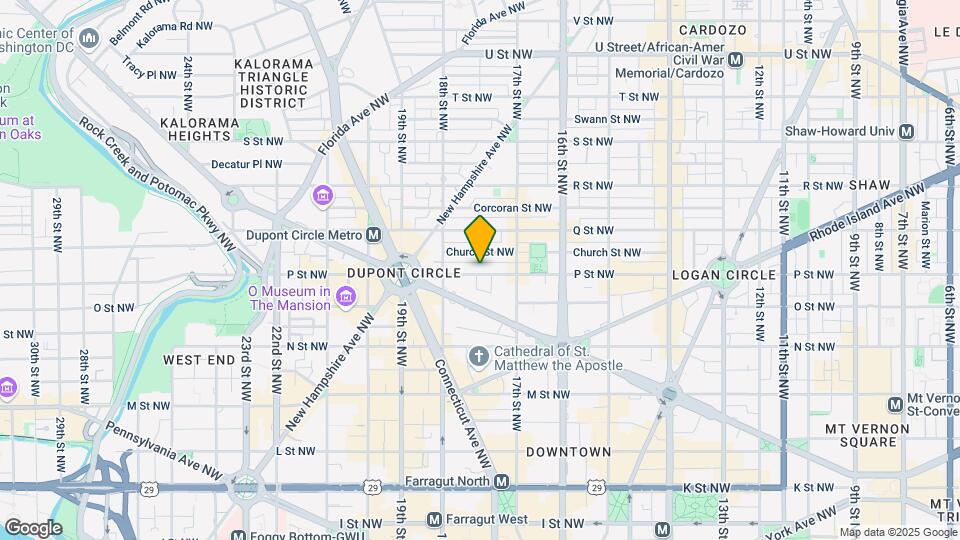 1733 P St NW Map and Location Details