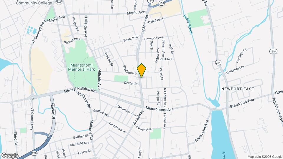 127 W Main Rd Map and Location Details