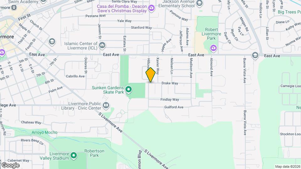 1220 Hillcrest Ave Map and Location Details