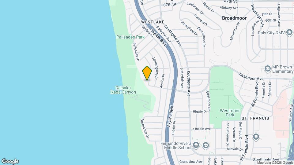 447 Westmoor Ave Map and Location Details