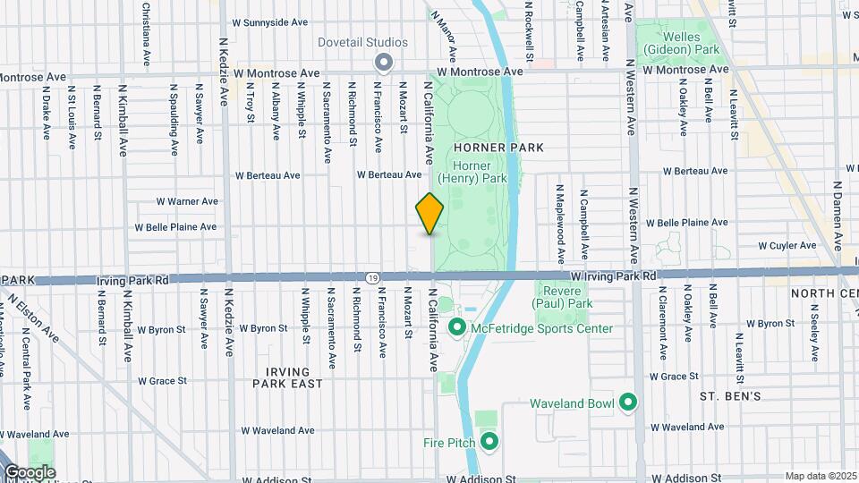 4036 N California Ave Mapa y Detalles de la Ubicación