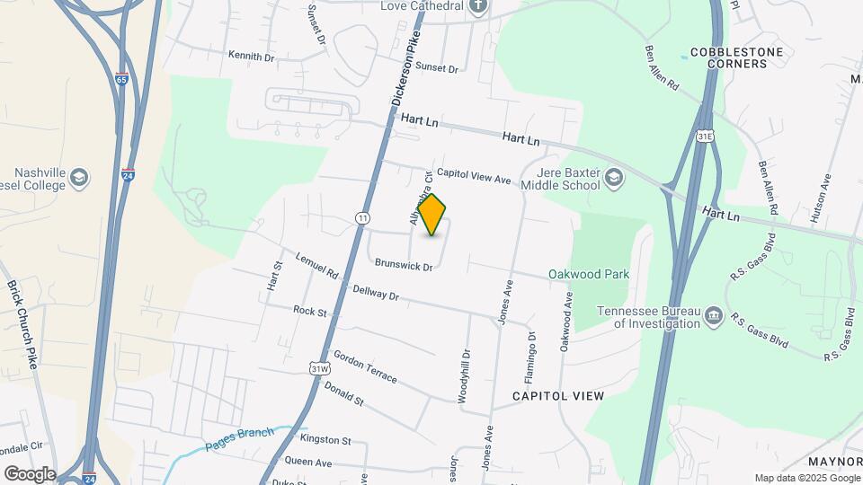 2827 Brunswick Dr Map and Location Details