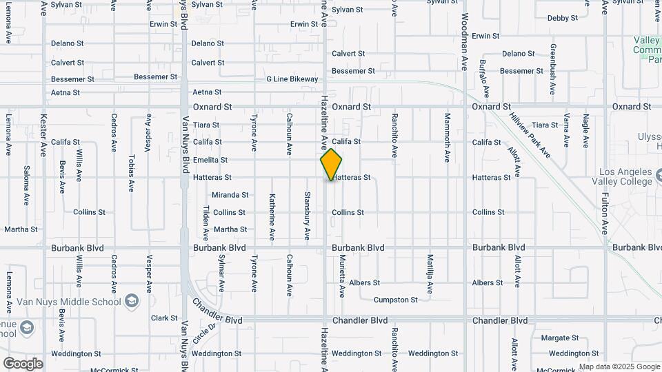 5748 Hazeltine Ave Mapa y Detalles de la Ubicación