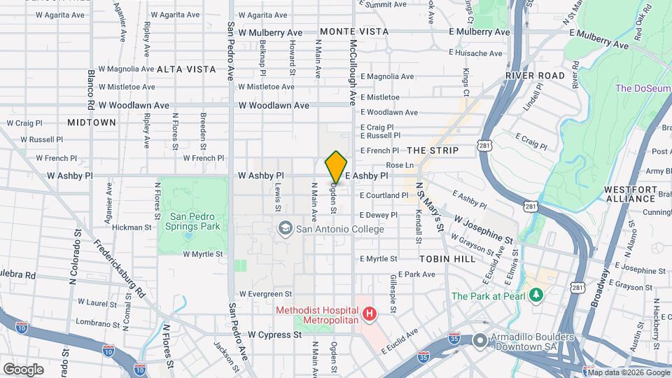 201 E Courtland Pl Mapa y Detalles de la Ubicación