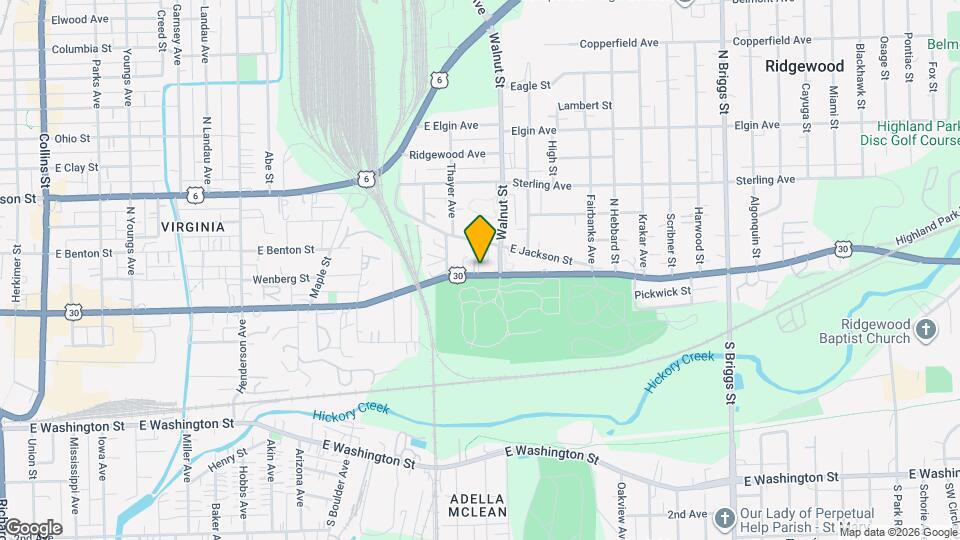 1123 E Cass St Map and Location Details