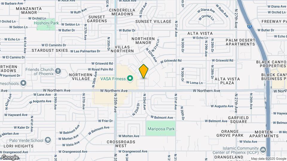 3302 W Loma Ln Map and Location Details