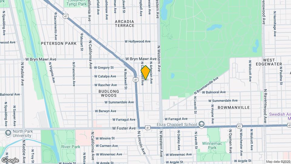5439 N Campbell Ave Map and Location Details