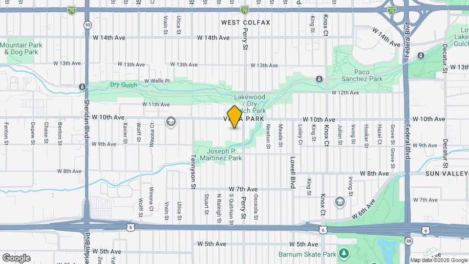 940 Quitman St, Unit A Map and Location Details