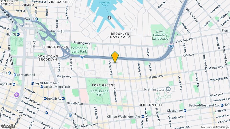 88 ADELPHI STREET 1 BDRM Map and Location Details