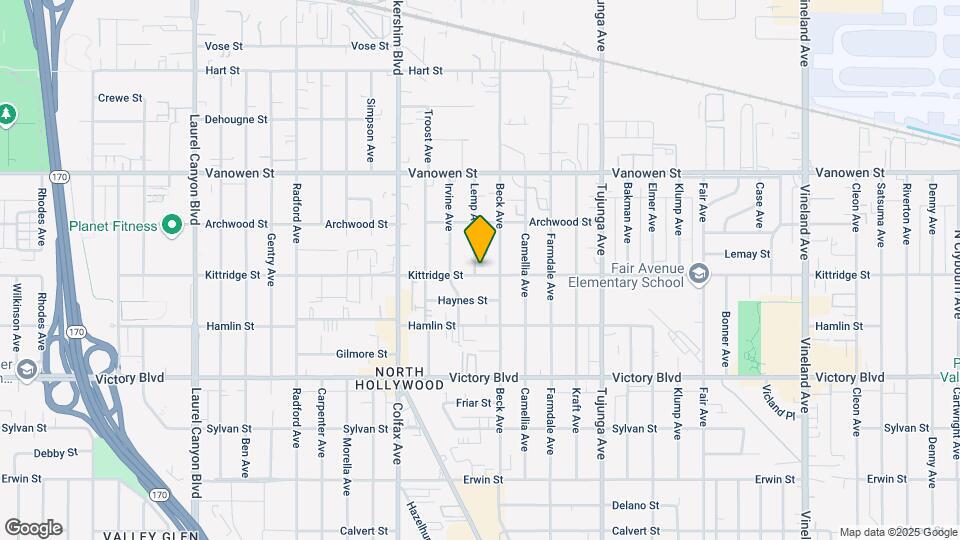 6606 Lemp Ave Map and Location Details